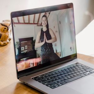 Portrait of yoga instructor Zoryana Klymchuk with a warm smile.